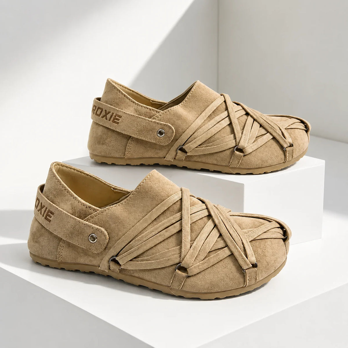 Men's Wrapped-Strap Slip-On Shoes – product view | Hensley London