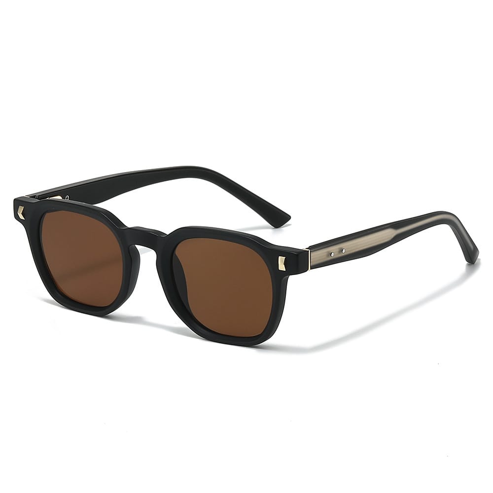 Women's Acetate Square Vintage Sunglasses – side view | Hensley London