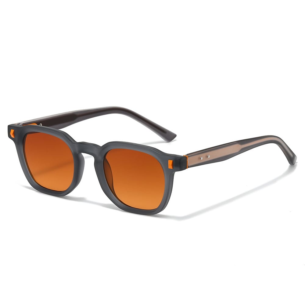 Women's Acetate Square Vintage Sunglasses – back view | Hensley London