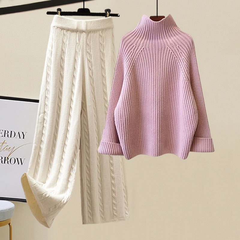 Women's Three-Piece Knit and Padded Vest Outfit Set - additional product view | Hensley London