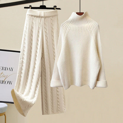 Women's Three-Piece Knit and Padded Vest Outfit Set - additional product view | Hensley London