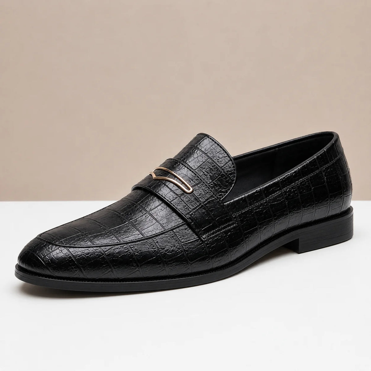 Men's Croc-Embossed Slip-On Loafers – product view 8