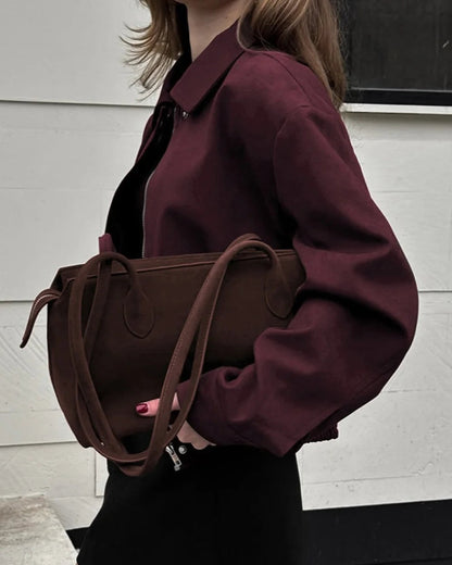 Brielle Women's Jacket | Suede Blend, Regular Fit with Chic Lapel Collar 5