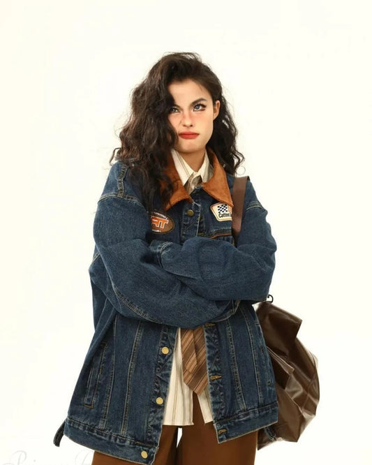 Vera Women's Utility Jacket | Vintage Embroidered Denim 2