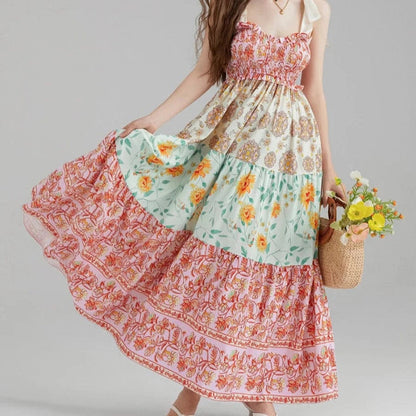 Viva Maxi Dress | Vintage Floral, Boho Style Long Dress for Women - Image 6