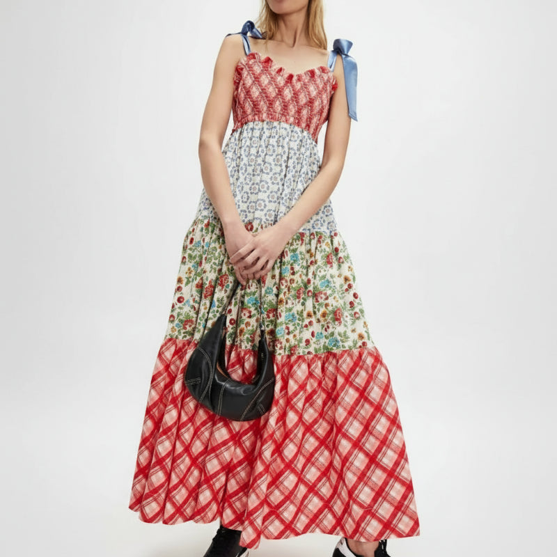 Viva Maxi Dress | Vintage Floral, Boho Style Long Dress for Women