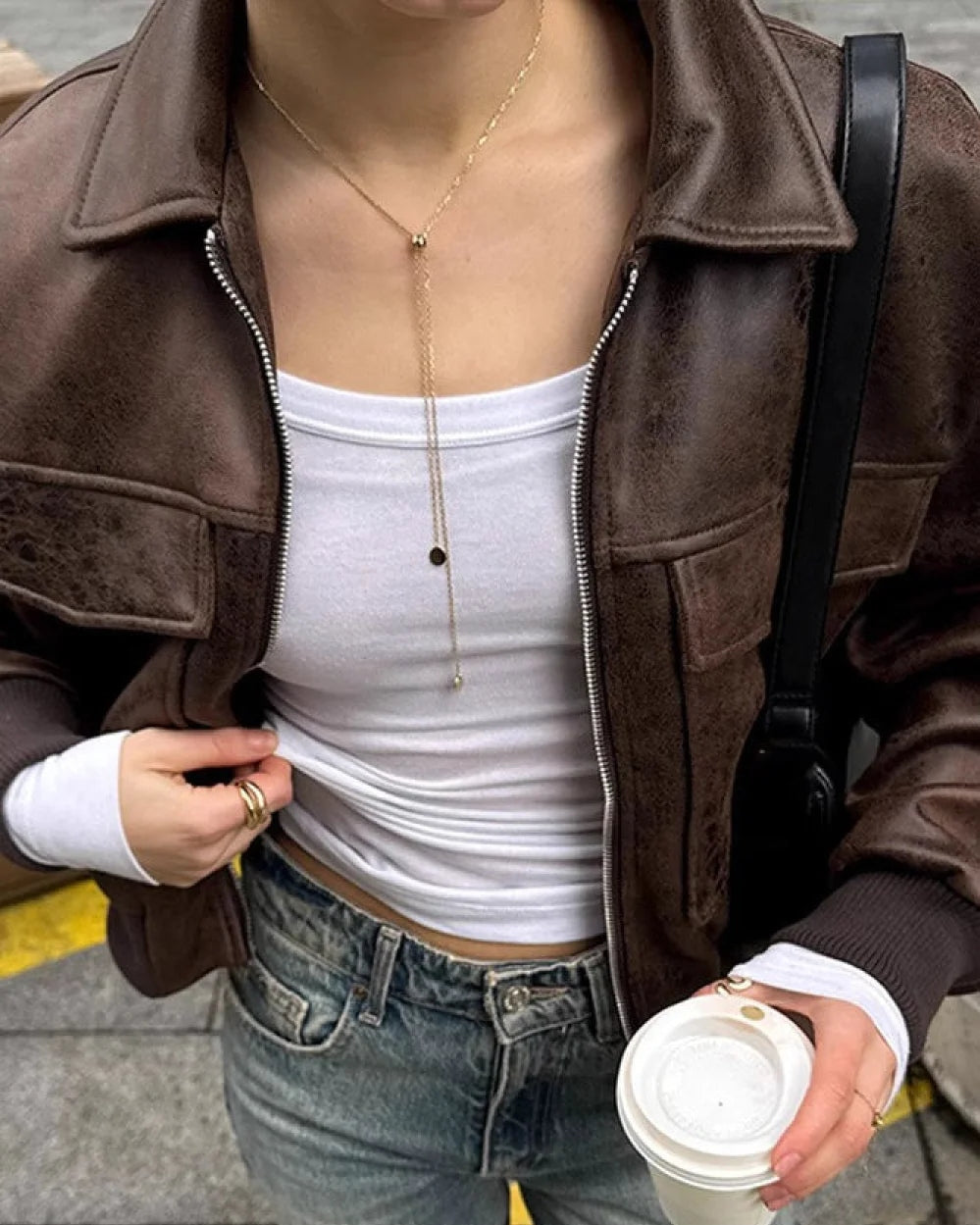 Maverick Men's Leather Jacket | Vintage Bomber Style 3