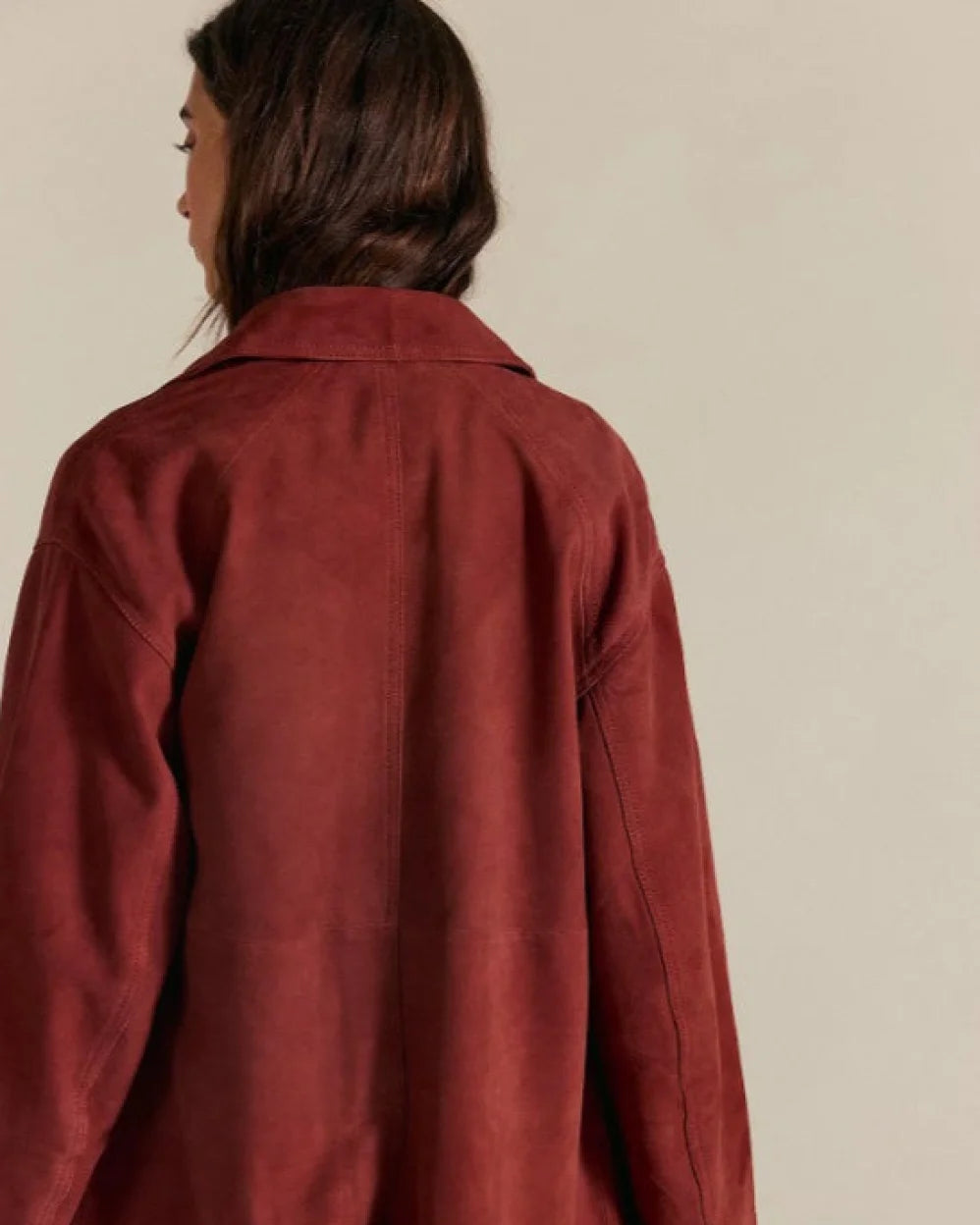 Vivi Women's Suede Jacket | Vintage Style, Loose Fit 6