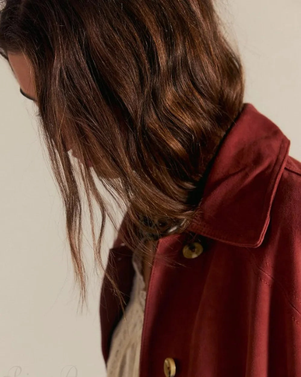 Vivi Women's Suede Jacket | Vintage Style, Loose Fit 7