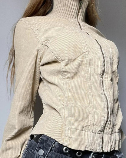 Vera Women's Utility Jacket | Solid Color, Stylish Lapel Design 4