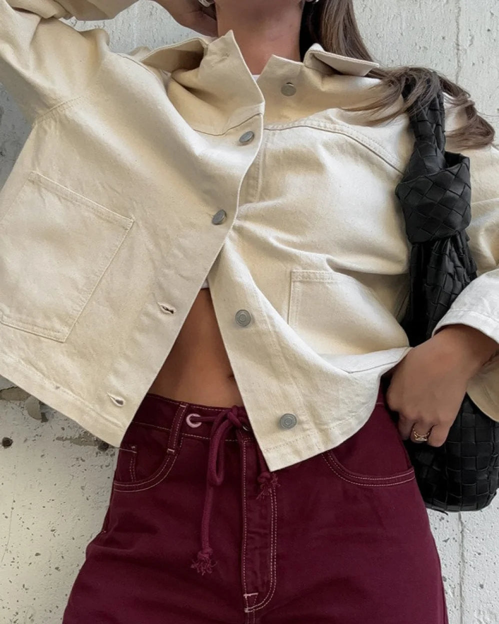 Vera Women's Jacket | Vintage Twill Denim, Loose Fit 3