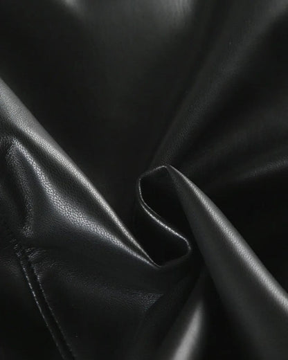 Vera Women's Cinching Jacket | Faux Leather with Furry Collar 6