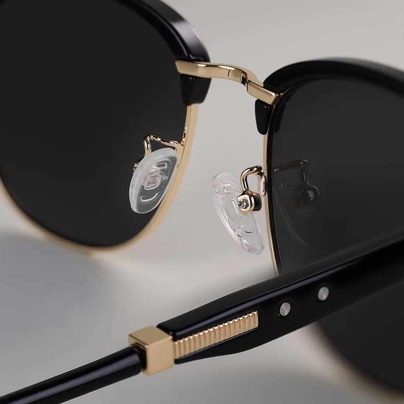 Men's Browline Polarized Sunglasses – styled view | Hensley London