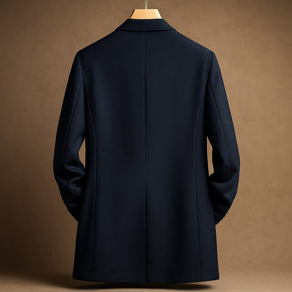 Men's Down-Filled Shell Coat - detail view | Hensley London