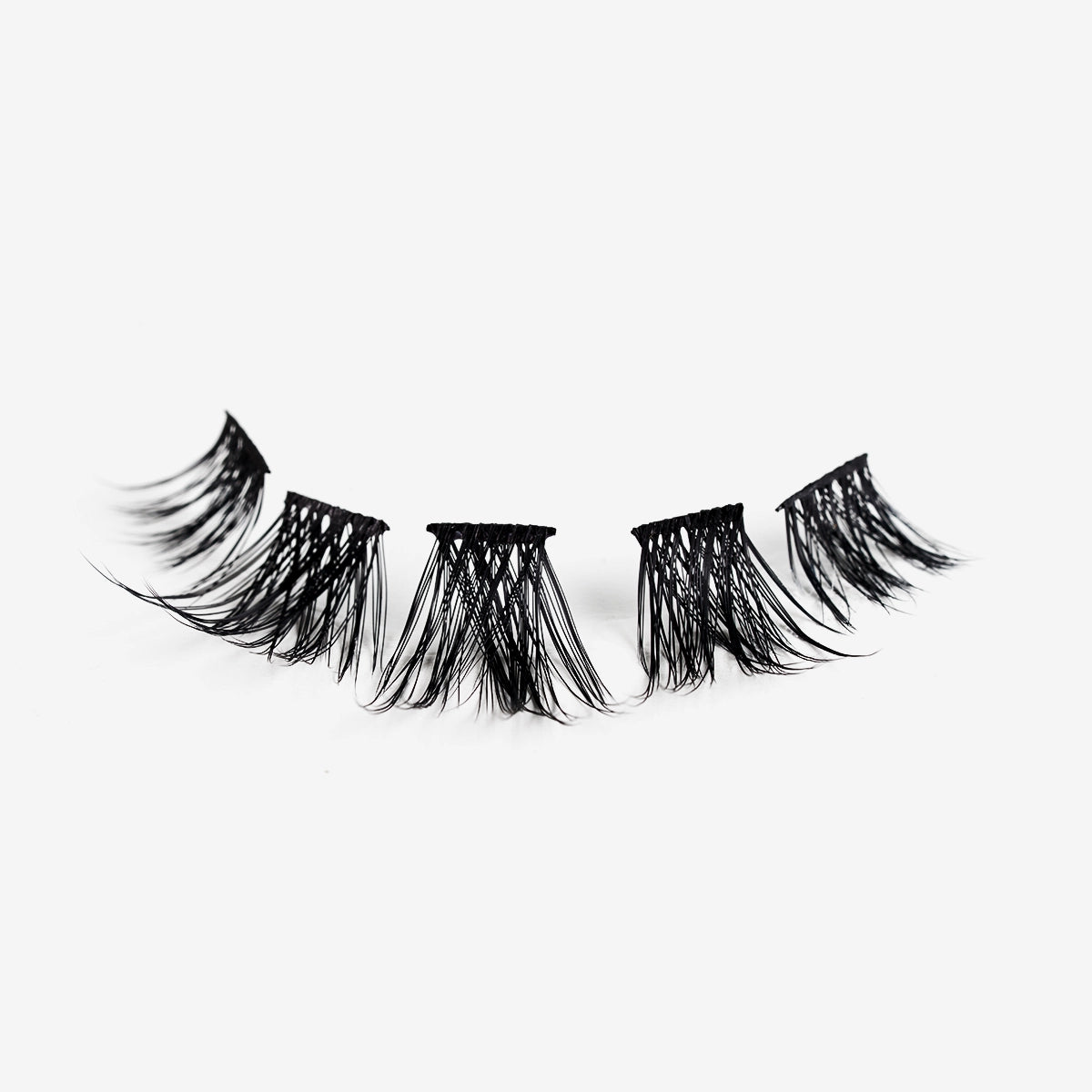 Women's Volume False Eyelashes Kit Black PBT Material, 8-18mm Lengths - 1