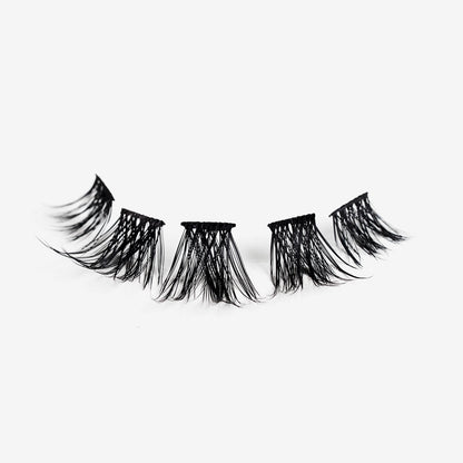 Women's Volume False Eyelashes Kit Black PBT Material, 8-18mm Lengths - 1