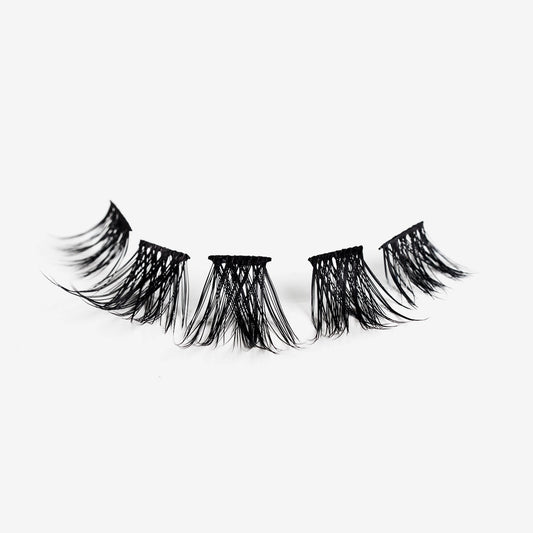 Women's Volume False Eyelashes Kit Black PBT Material, 8-18mm Lengths - 1