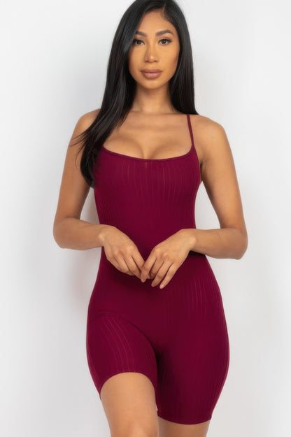 Riley Women's Jumpsuit | Ribbed Knit, Body-Hugging Fit - Image 2