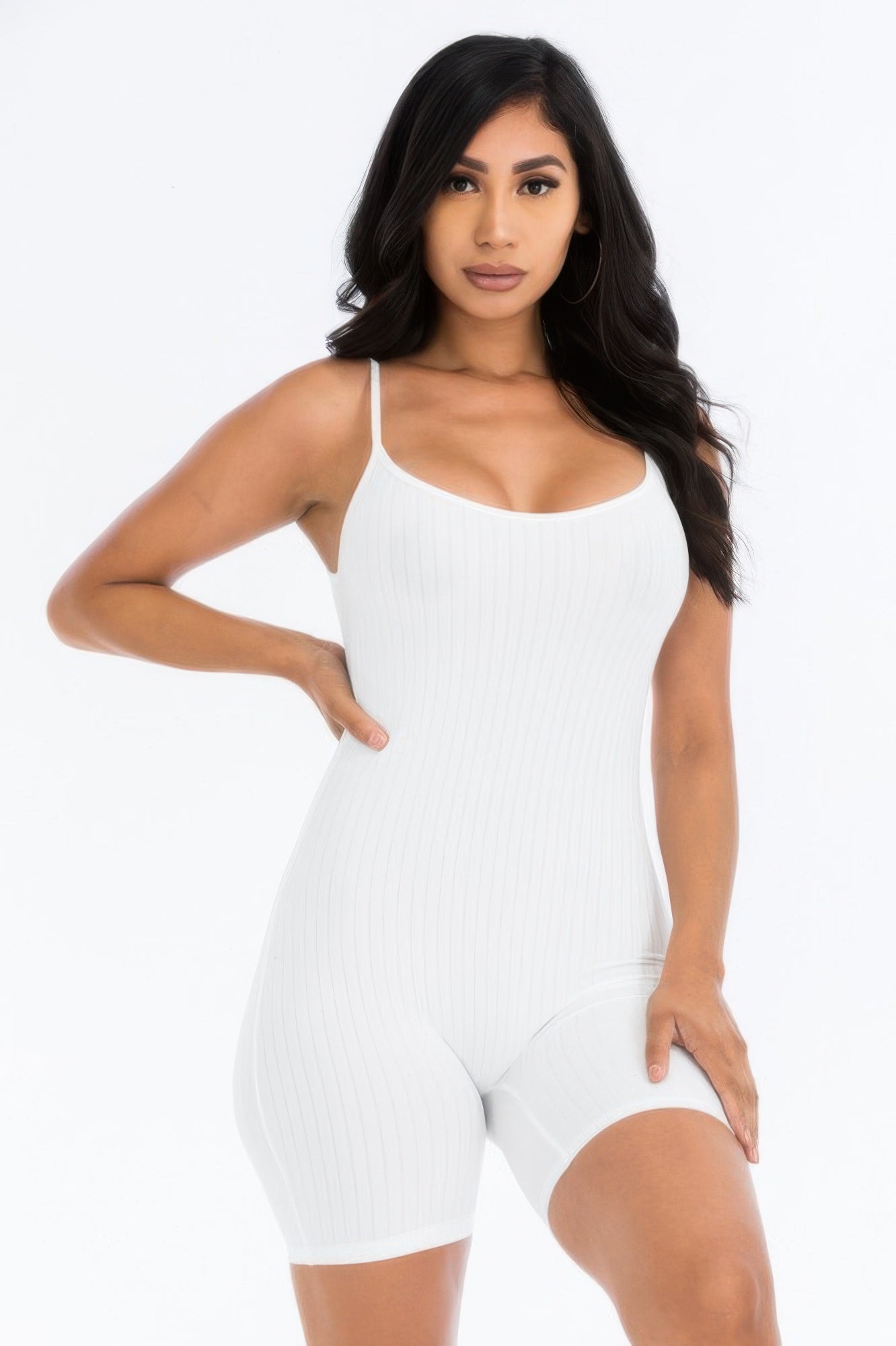 Riley Women's Jumpsuit | Ribbed Knit, Body-Hugging Fit - Image 11