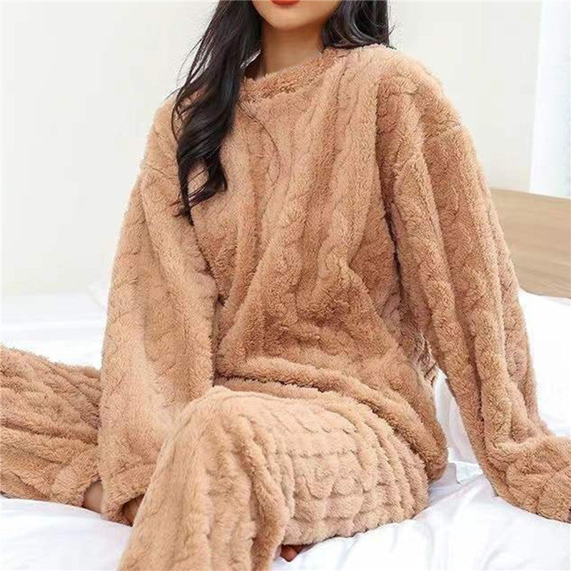 Women's Pajama Sets Fleece Long Sleeve Soft Cozy - 7
