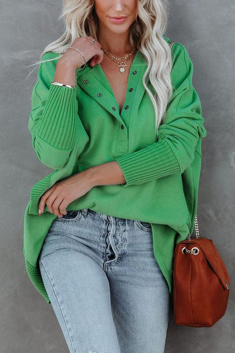 Women's Hoodie Tunic Gray Polyester Long Sleeve - 6