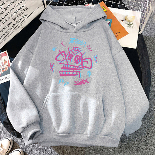 Women's Hoodie Black Polyester Harajuku Style - 2