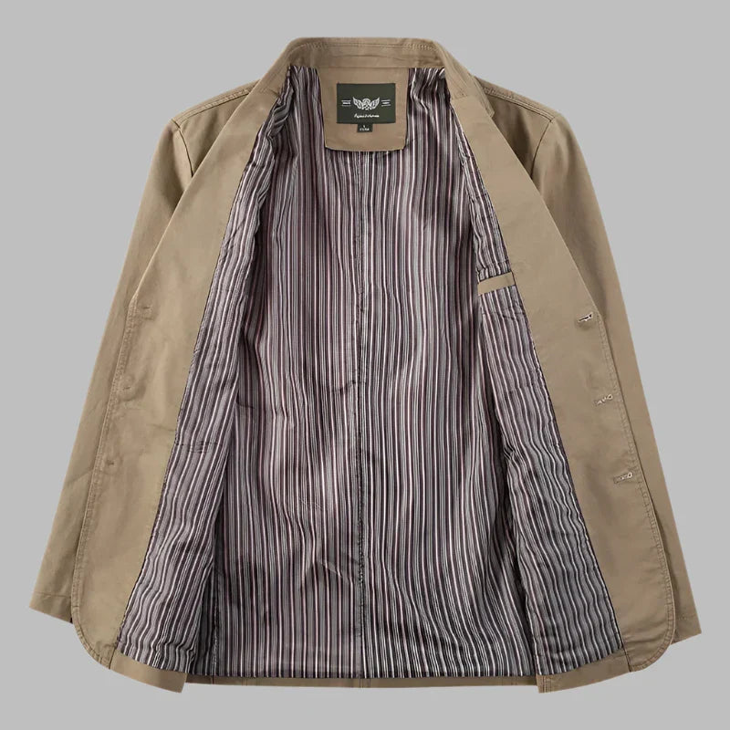 Men's Blazer Brown Lightweight Casual - 2