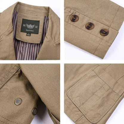 Men's Blazer Brown Lightweight Casual - 4