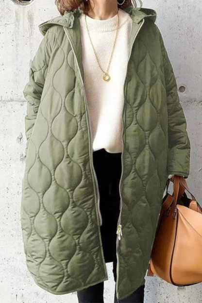 Women's Hooded Outerwear Casual Distressed Pocket Polyester - 1