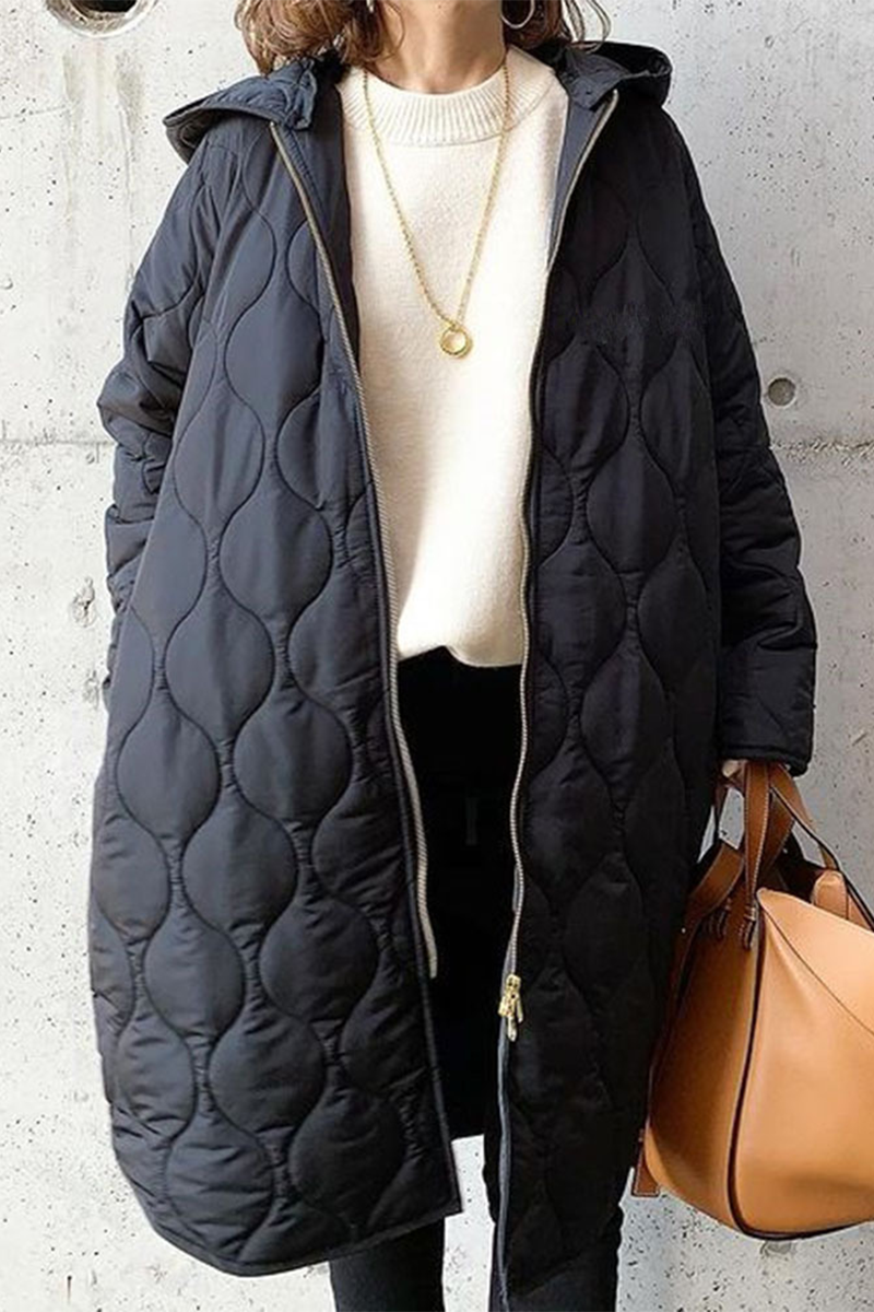 Women's Hooded Outerwear Casual Distressed Pocket Polyester - 3