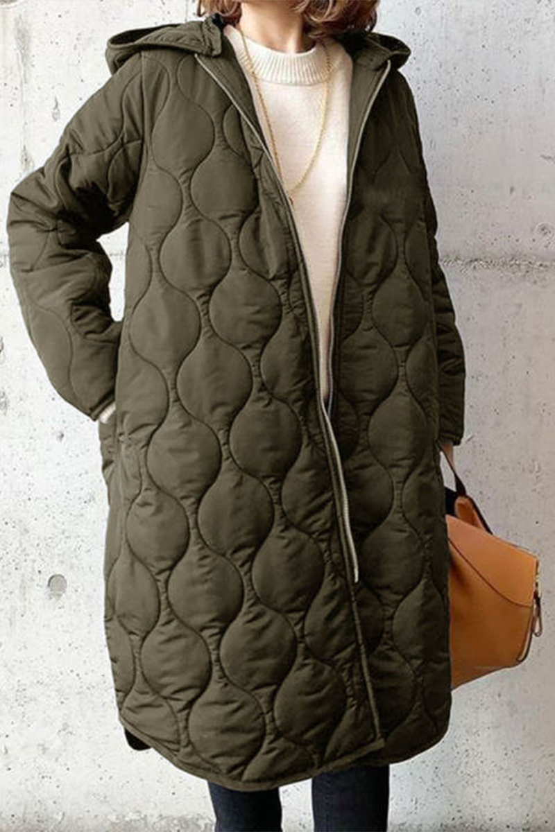 Women's Hooded Outerwear Casual Distressed Pocket Polyester - 5