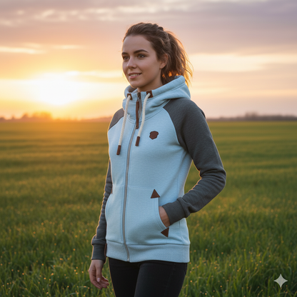 Women's Half Zip Sweater Black Spandex Polyester Sweatshirt - 1