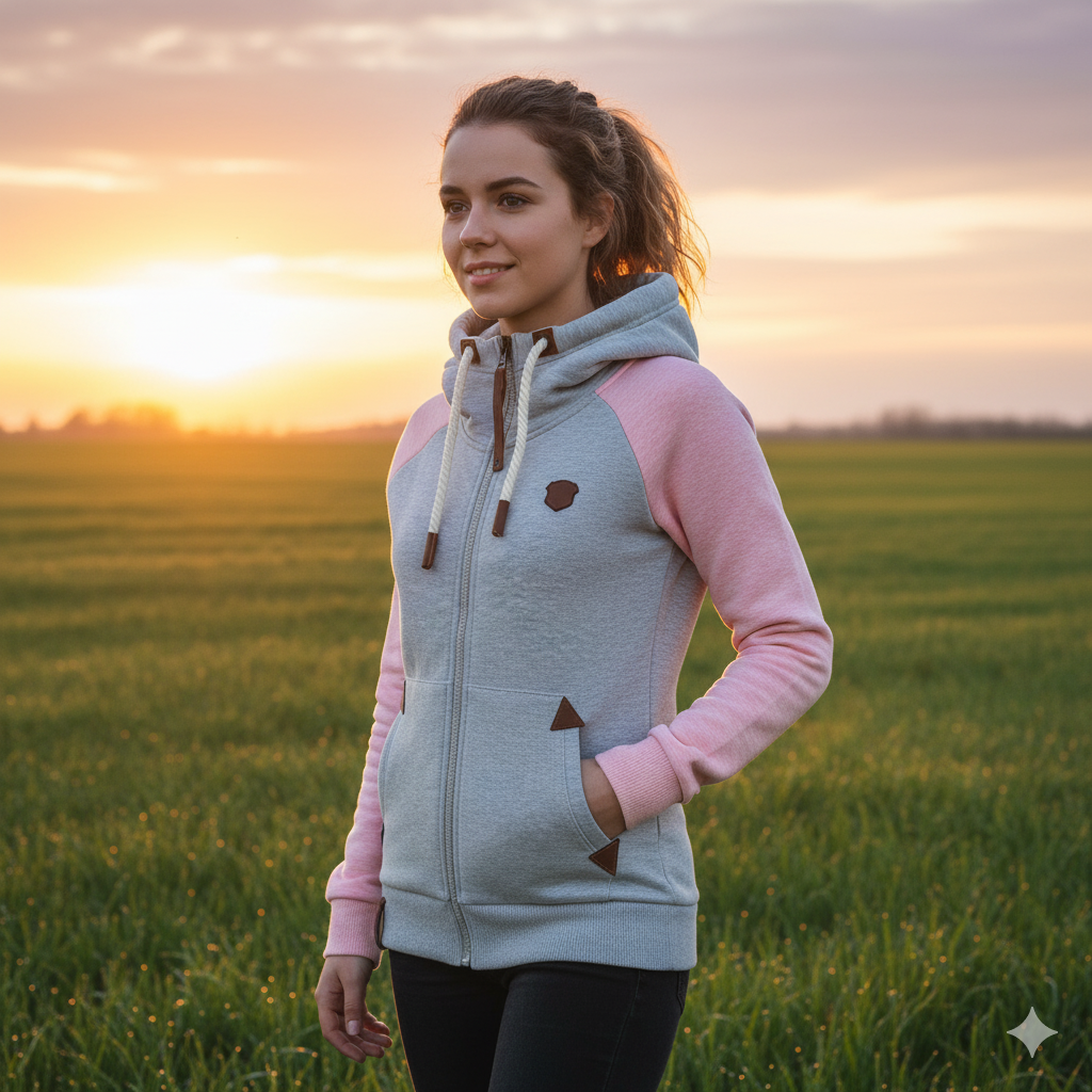 Women's Half Zip Sweater Black Spandex Polyester Sweatshirt - 6