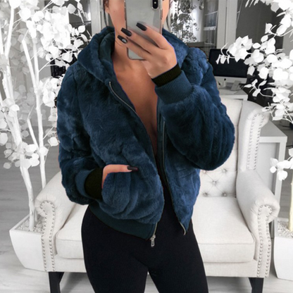 Women's Hoodie Gray Ultra-Soft Cotton Blend - 7