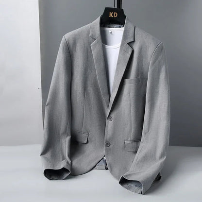 Men's Linen Blazer Elegant Casual Style - 7