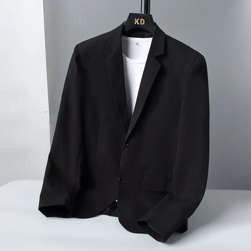 Men's Linen Blazer Elegant Casual Style - 8