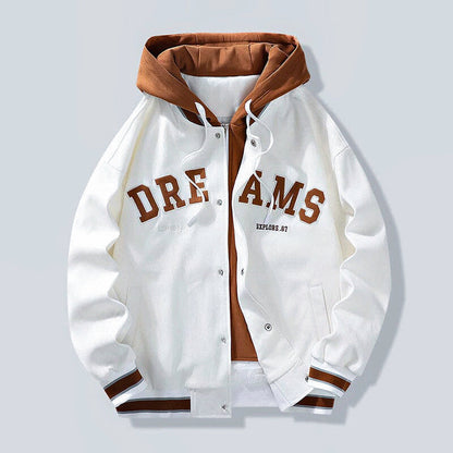 Women's Hooded Jacket Black Casual Cotton - 1