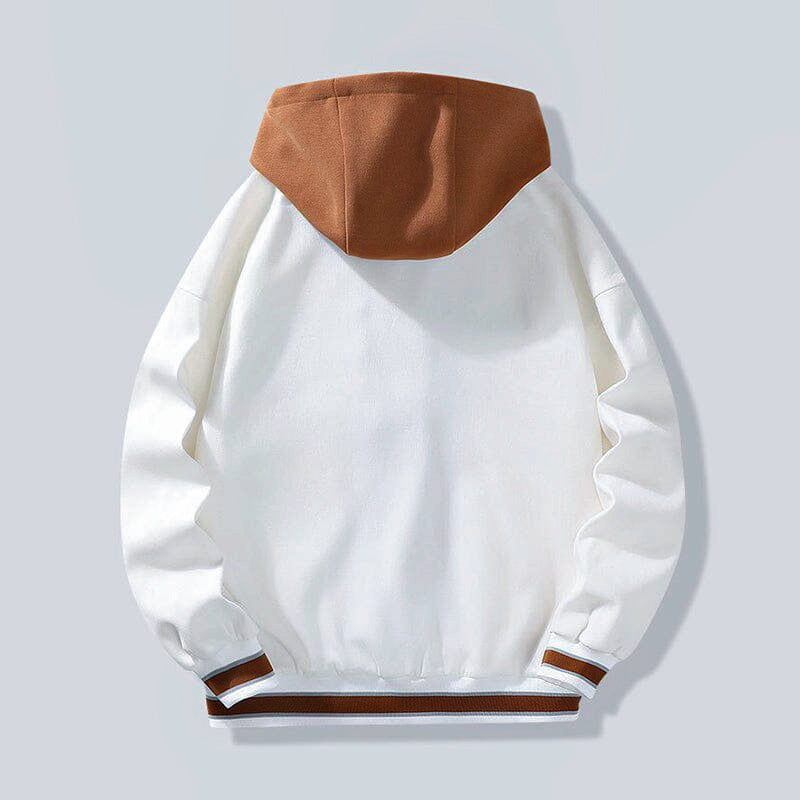 Women's Hooded Jacket Black Casual Cotton - 2