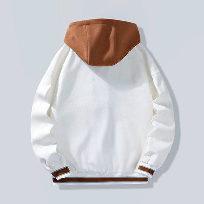 Women's Hooded Jacket Black Casual Cotton - 2