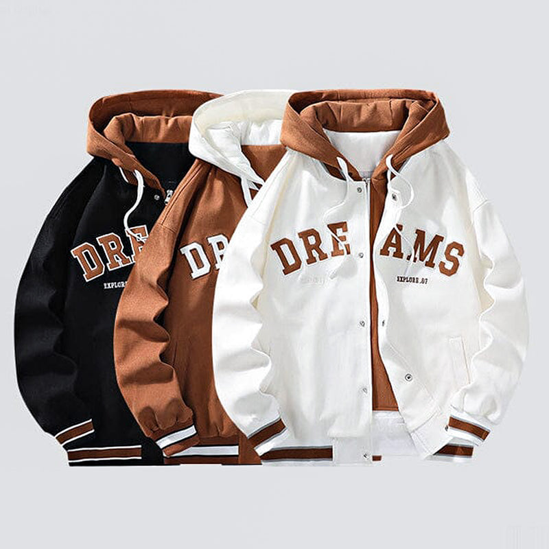 Women's Hooded Jacket Black Casual Cotton - 5