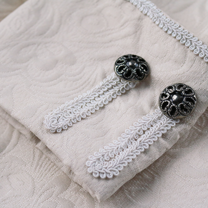 Men's Overcoat Brown Wool Vintage Style Long Coat - 3