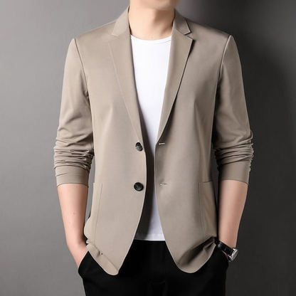 Men's Blazer Black Lightweight Polyester - 4