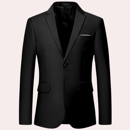 Men's Blazer Navy Tailored Fit Polyester - 5