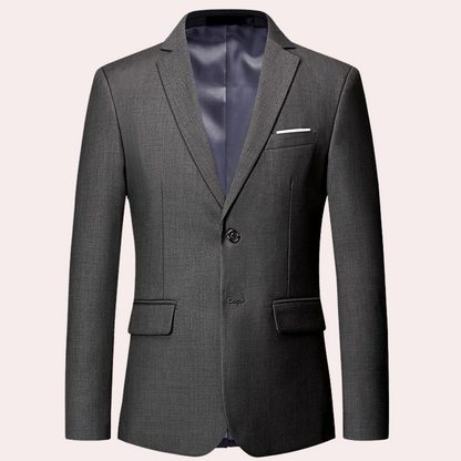 Men's Blazer Navy Tailored Fit Polyester - 6