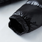 Men's Hooded Winter Jacket Black Water-Repellent Fabric Insulated - 4