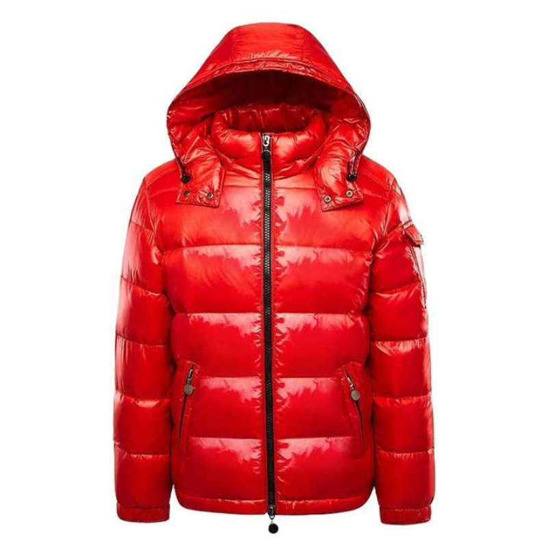 Men's Hooded Winter Jacket Black Water-Repellent Fabric Insulated - 8