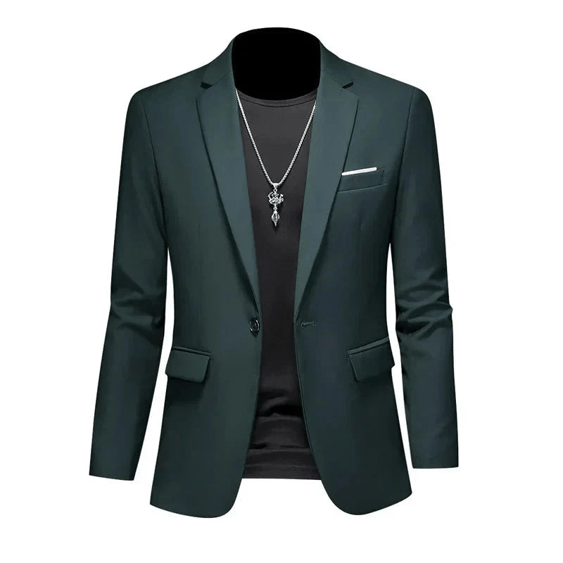Men's Blazer Black Elegant Polyester - 5