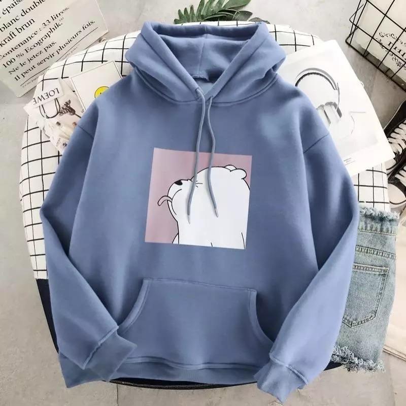 Unisex Oversized Hoodie Gray Cotton Casual - 5