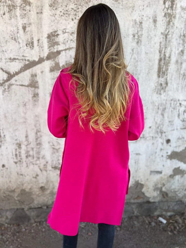 Women's Zip-up Hoodie Jacket Set Red Organic Cotton - 8