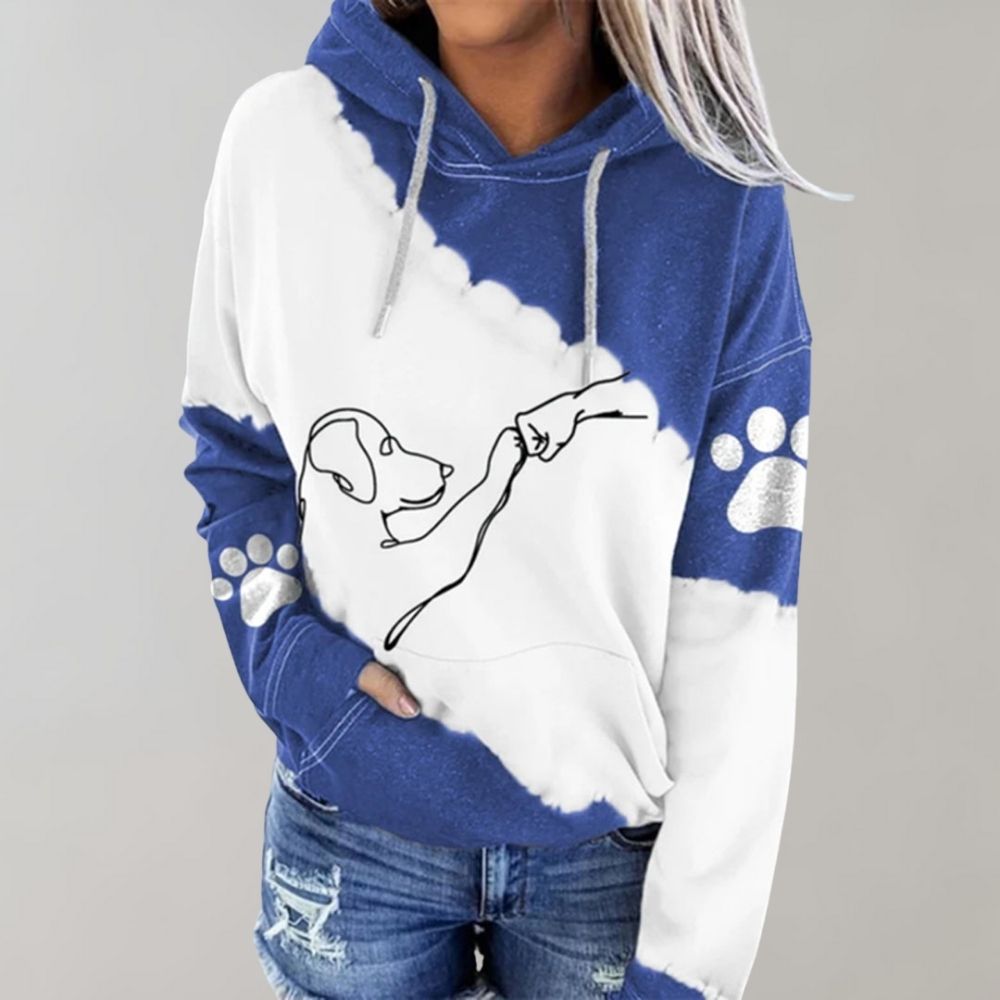 Women's Hoodie Dog Print Casual Comfortable Cotton - 2